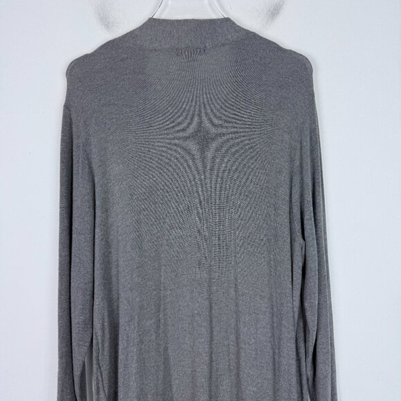 NWT Beyond Yoga High Slits Long Duster Cardigan Heather Gray Size Large L NEW - Picture 9 of 10